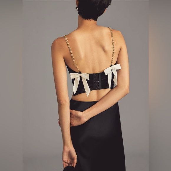 Anthropologie Bow Cutout Bralette Top size small - Picture 3 of 12